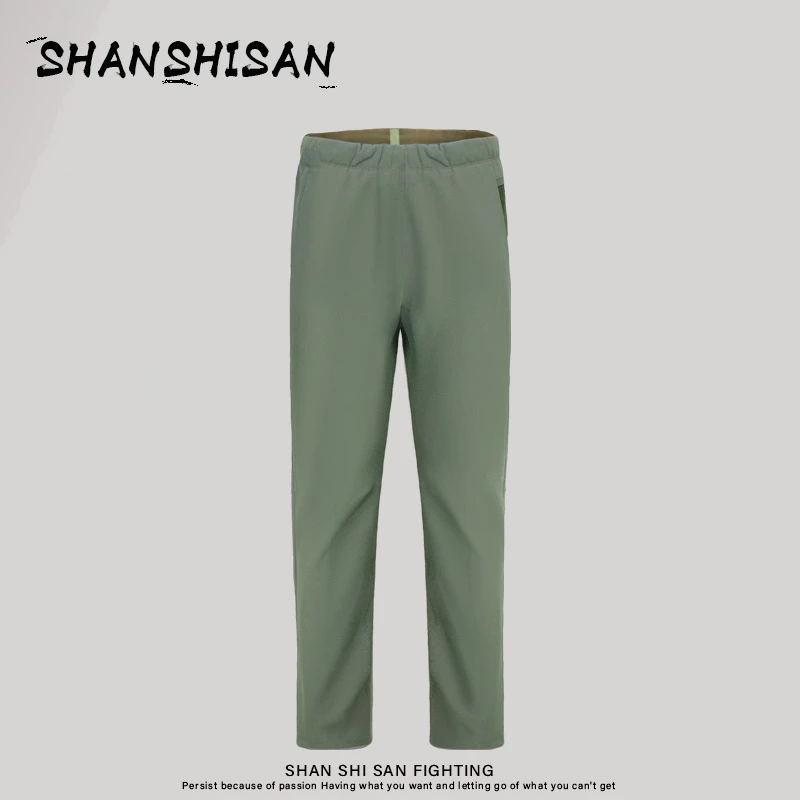 秋冬高定版！秋冬休闲软壳裤高弹防风加绒保暖防泼水通勤裤1005