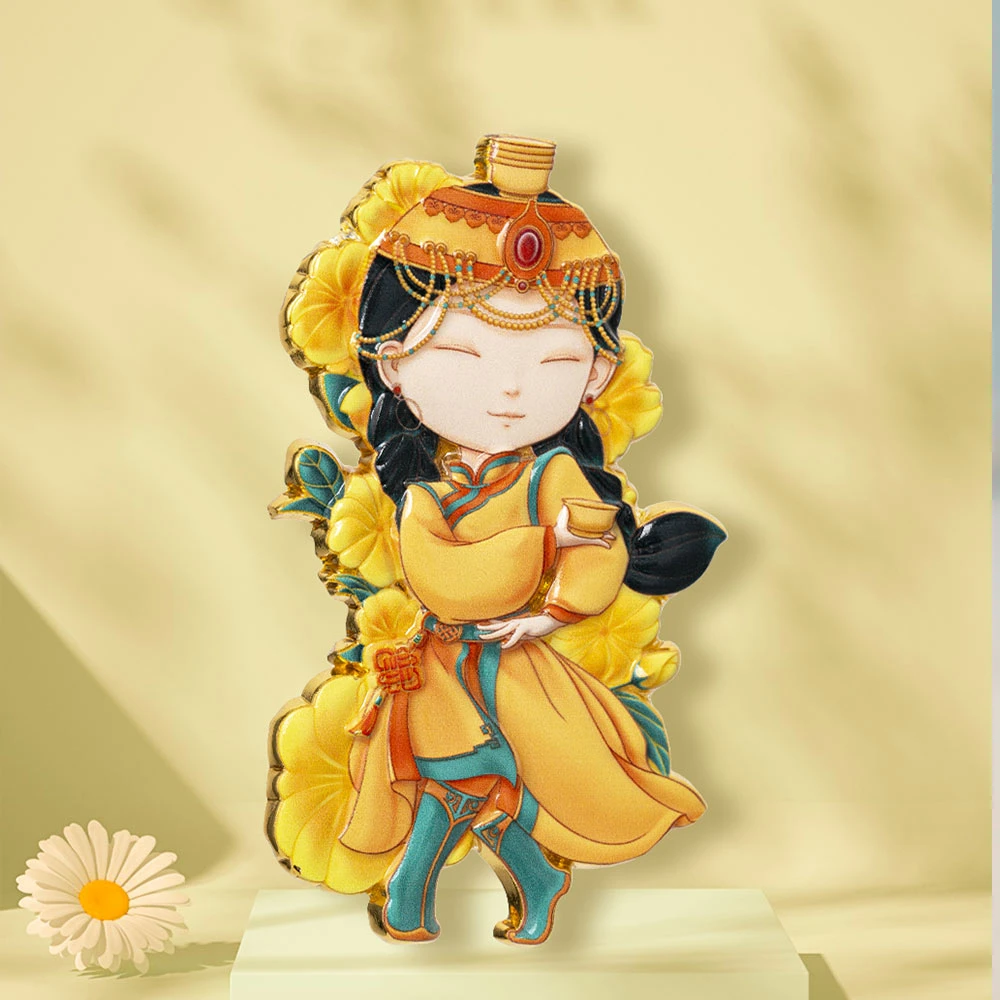 荣朝【顶碗舞】冰箱贴磁贴纪念品礼品送朋友内蒙古旅游纪念品