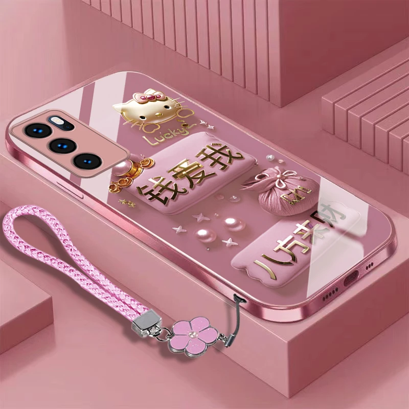 钱爱我OPPOReno6Pro手机壳PEPM00新款全包防摔散热金属漆轻奢