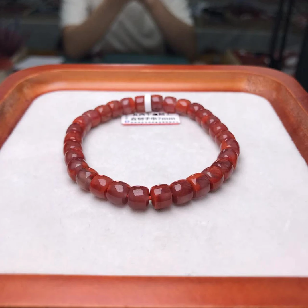 【小刘南红】瓦西牛血精工直切单圈  7mm    多样性发一