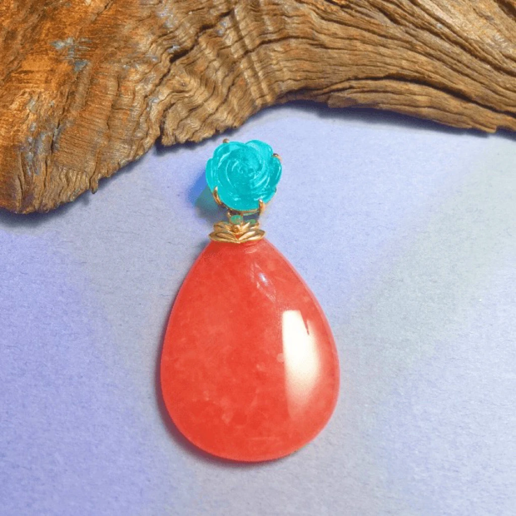 【耿总】天然红纹石吊坠36+24+多样发一DD1281