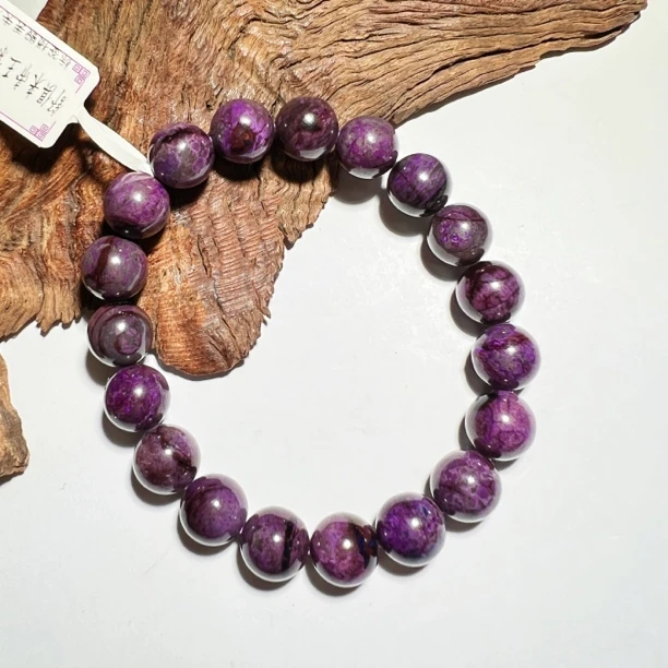 【耿总珠宝】天然舒俱来手串帝王紫圆珠9-10多样性发一DD747