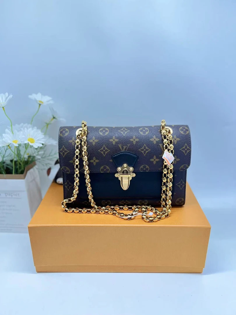 99新 LouisVuitton/路易威登 LV二奢妞妞/维多利亚包/链条包