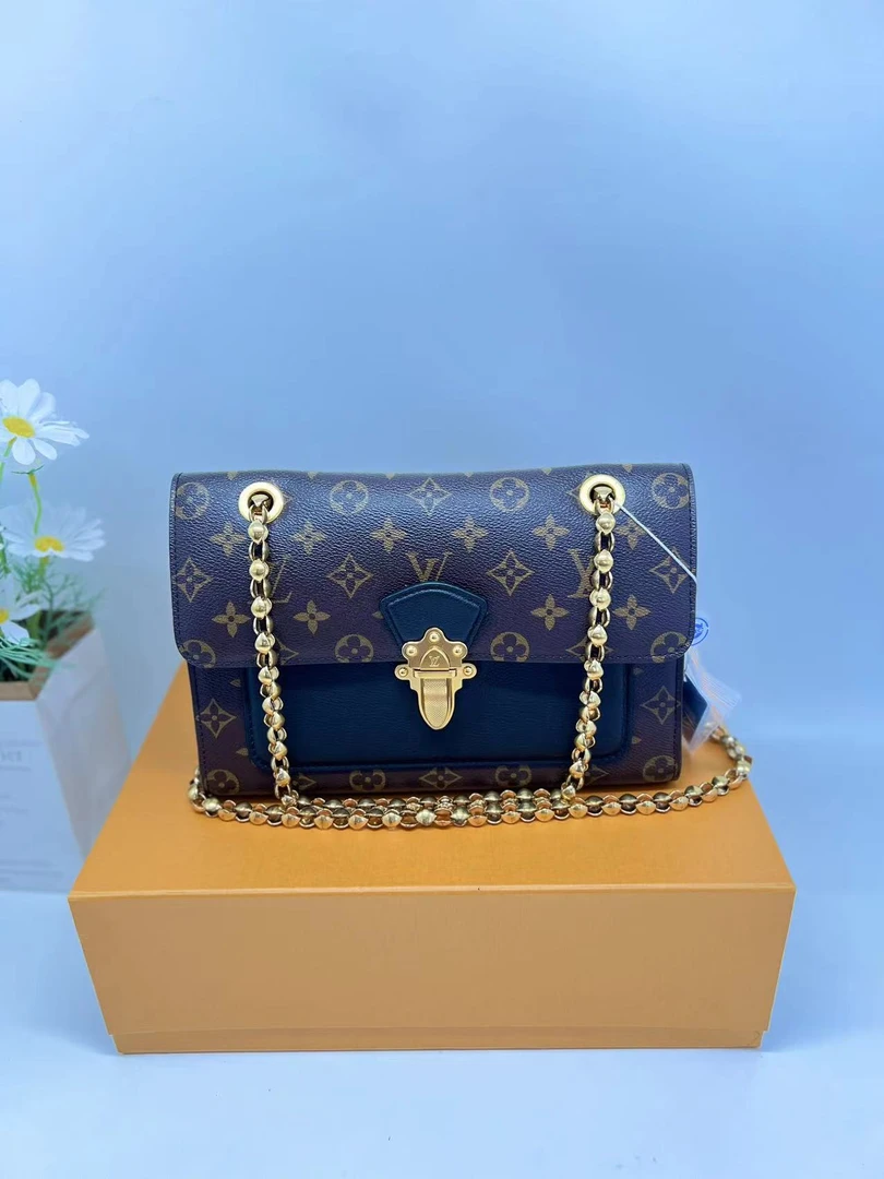 99新 LouisVuitton/路易威登 LV二奢妞妞/维多利亚包/链条包