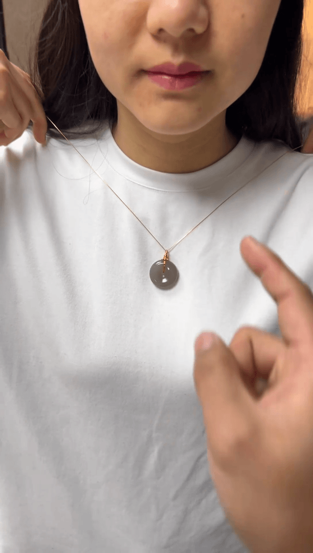 【闪购商品】石英质玉吊坠(不含链)未镶嵌烟紫