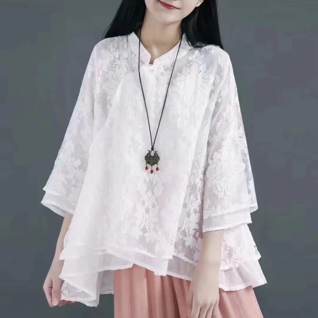 魏小姐新款大版棉麻女装B301--330