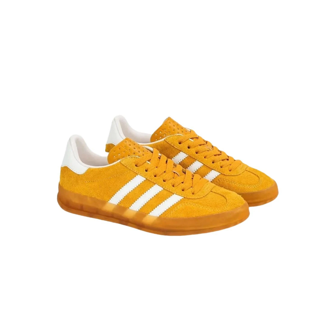 时尚女士德训休闲鞋训练夏季潮鞋经典黄色低帮拼色系带