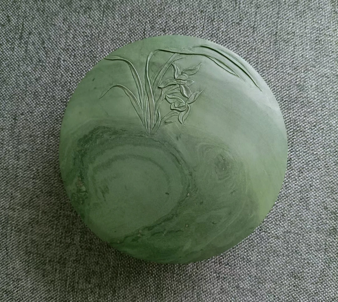 水泉老坑料墨海，尺寸10.5/3.5厘米