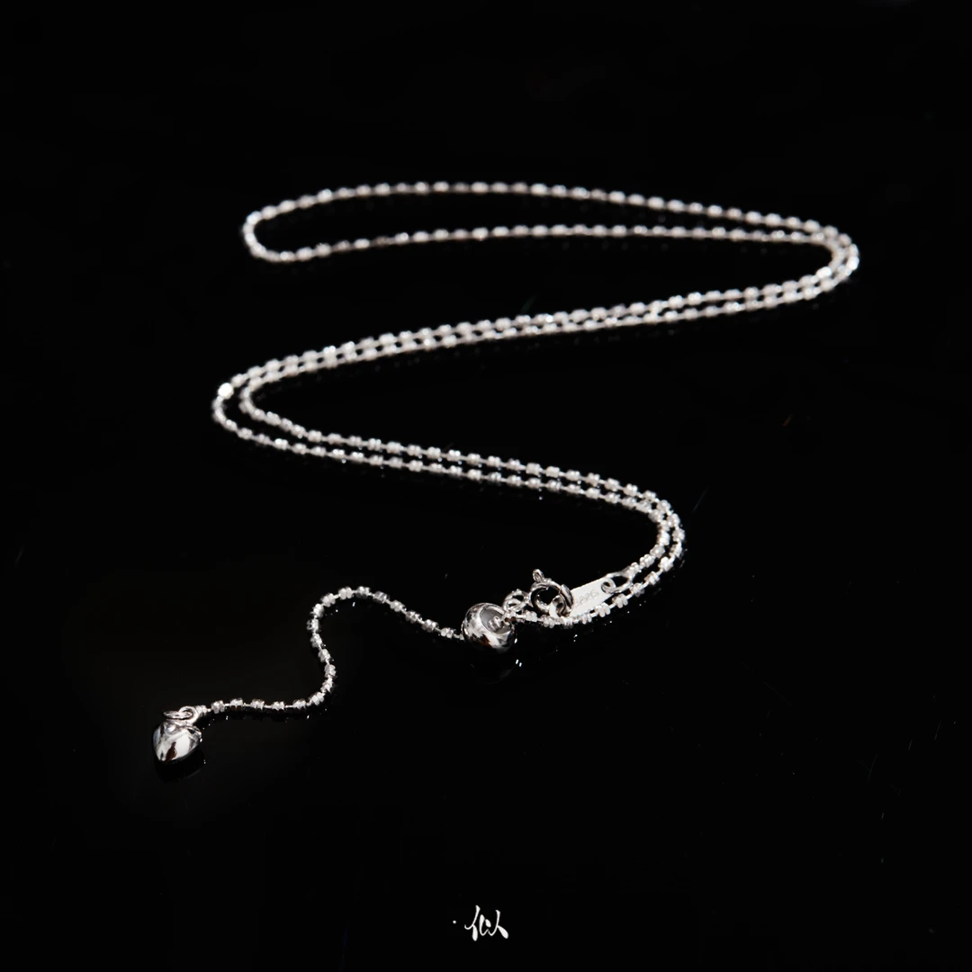 链子925银 【吟思】·似梓珠宝·45公分星河链爱心坠  SZCC590002