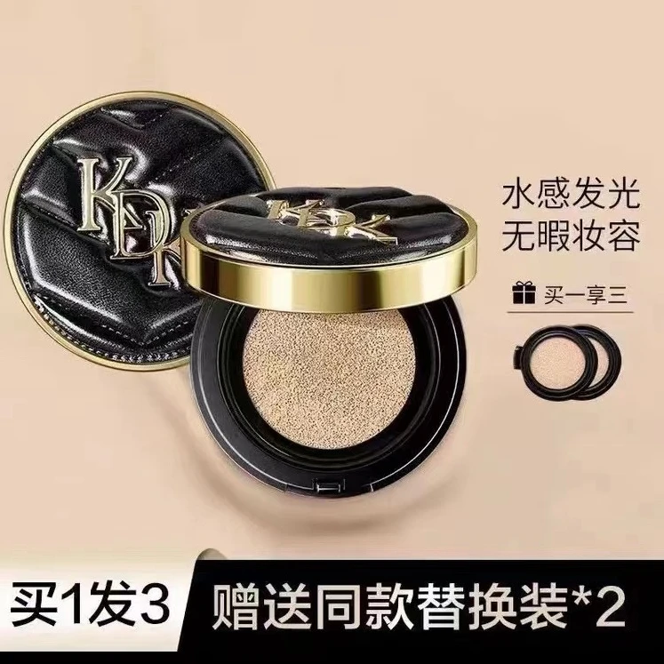 【新店福利】送2个替换装KDK轻奢明彩水雾光保湿气垫BB霜持久遮瑕粉