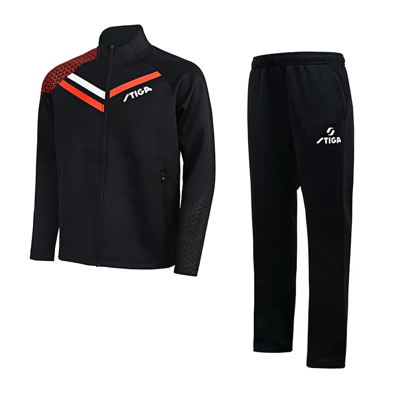 Stiga/斯帝卡乒乓球服长袖外套长裤斯蒂卡运动训练比赛服套装春秋