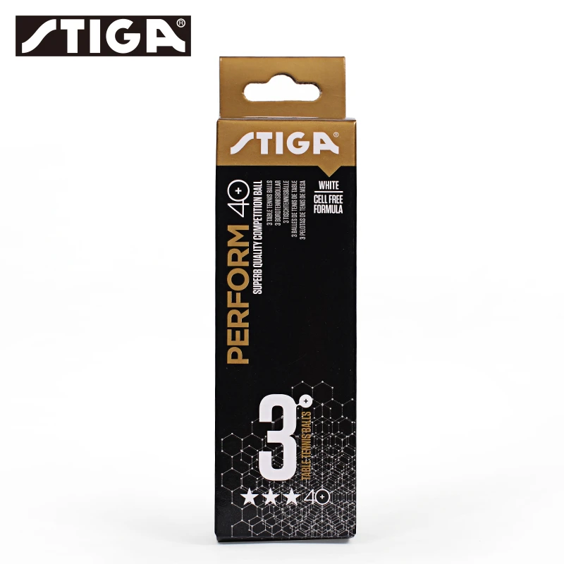 Stiga/斯帝卡斯帝卡三星球训练用乒乓球比赛新材料40+标准有缝球