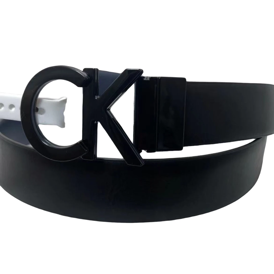 Calvin Klein/ 卡尔文·克莱恩男士大CK标可旋转腰带 纽约直邮XD