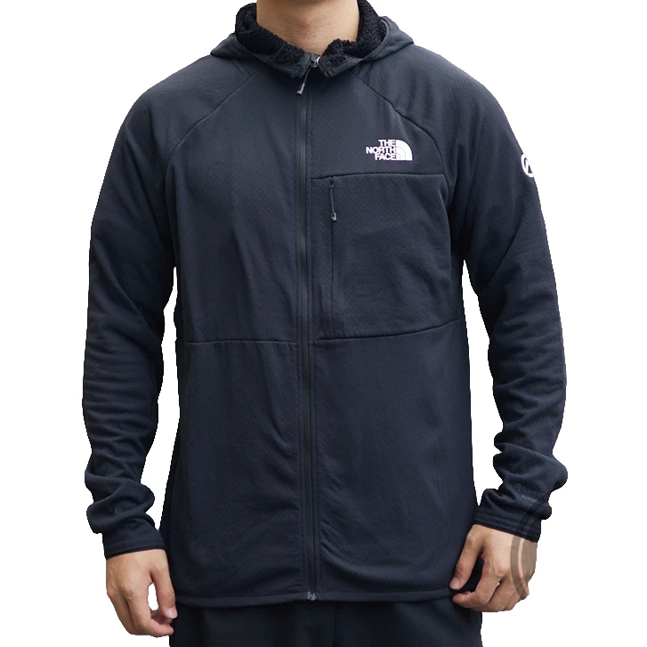 THE NORTH FACE/北面 男士黑色连帽臂标外套 纽约直邮XD 4PL
