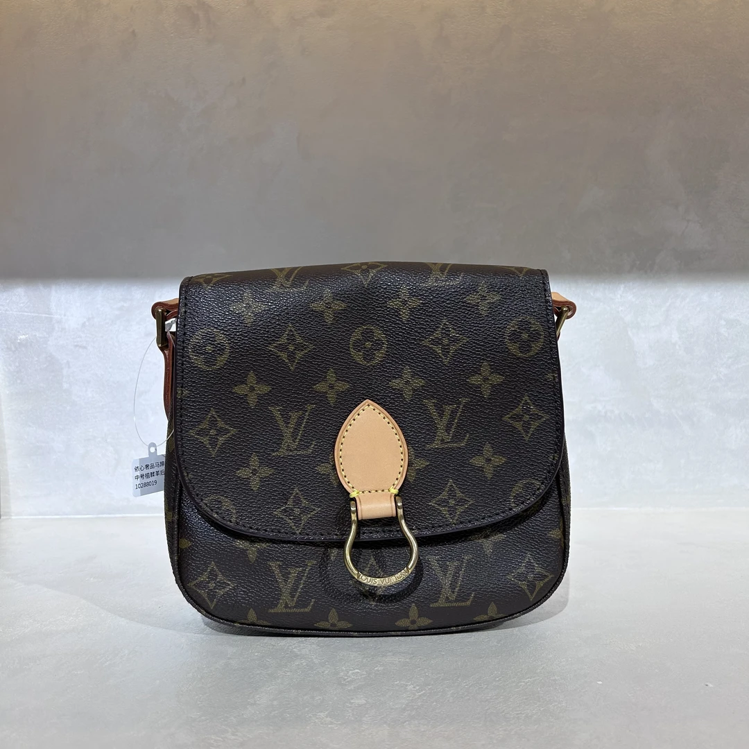 95新 LouisVuitton/路易威登 中号圆马鞍包复古风格单肩斜挎包
