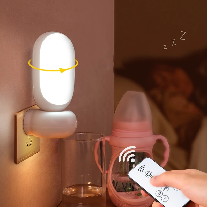 遥控小夜灯儿童卧室语音睡眠灯婴儿喂奶柔光护眼月子专用台灯床头