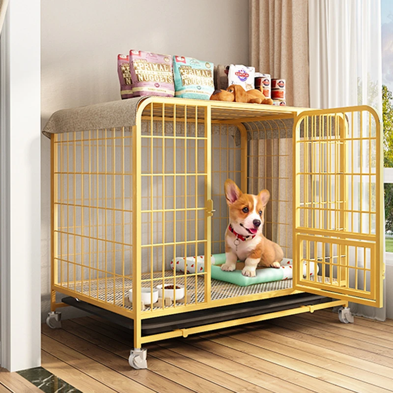 狗笼小型犬中型犬室内带厕所宠物狗狗围栏柯基泰迪狗笼子狗窝结实