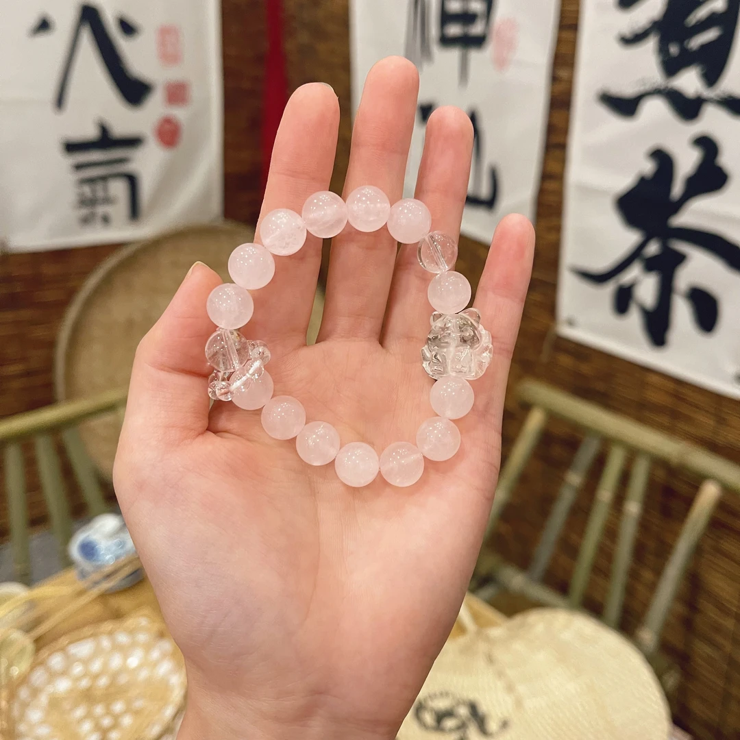 【九尾狐】马粉 海蓝宝 水晶手串