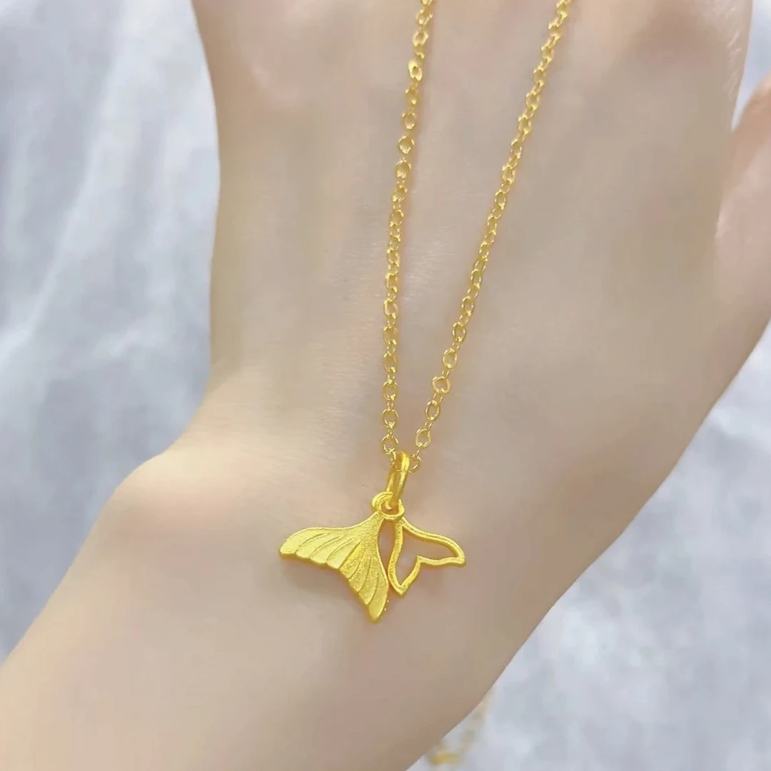 合金吊坠 鱼尾项链～O字链爱情智慧送女友礼物小仙女