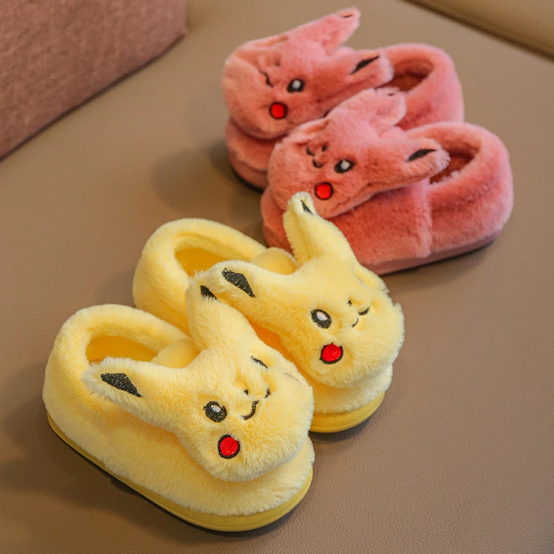 宝宝棉拖鞋女童室内家用防滑保暖可爱小孩儿童包跟家居鞋秋冬棉鞋