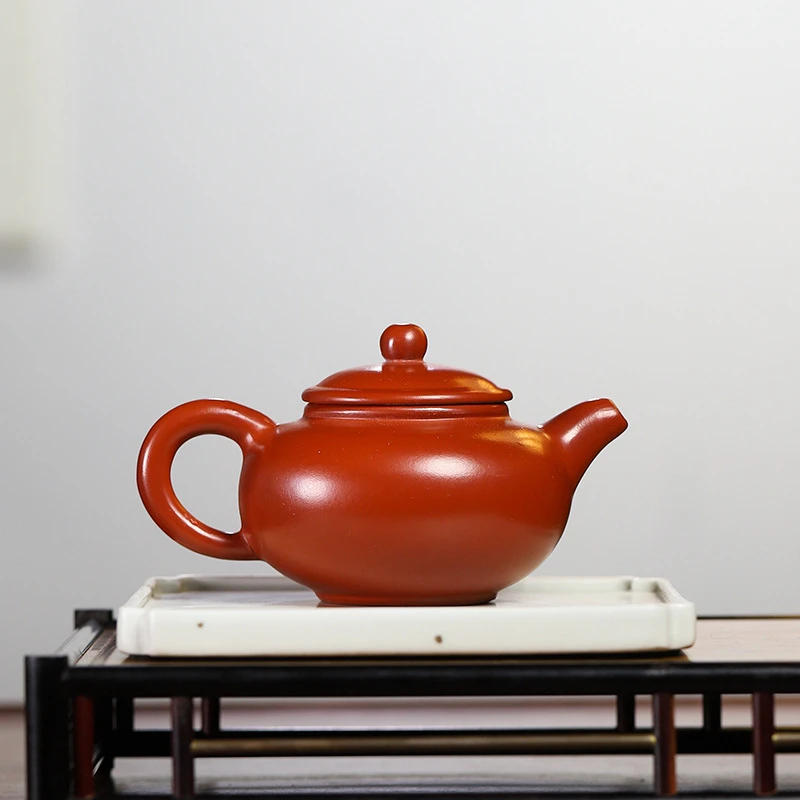 宜兴茶壶功夫茶具矮掇只壶原矿紫砂壶手工壶小品200cc