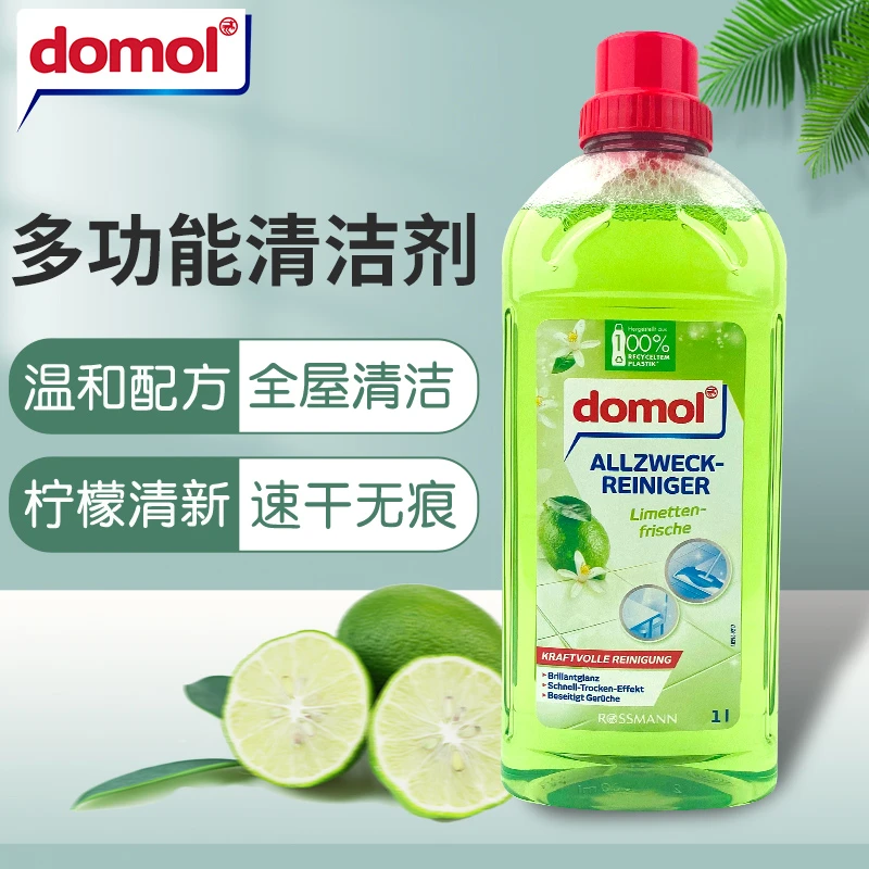 德国domol地板清洁液厨卫多用途清洁剂木地板瓷砖不锈钢去污速干