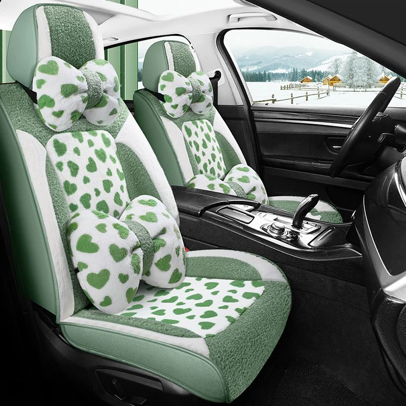 汽车坐垫冬季保暖羊羔绒加厚全包坐套冬天车垫子座垫套短毛绒座套