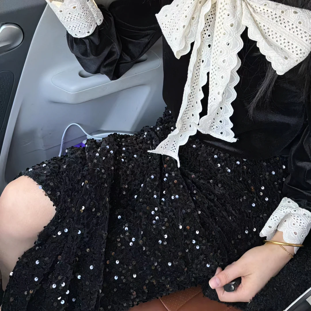 笑笑STUDIO亮钻半身裙