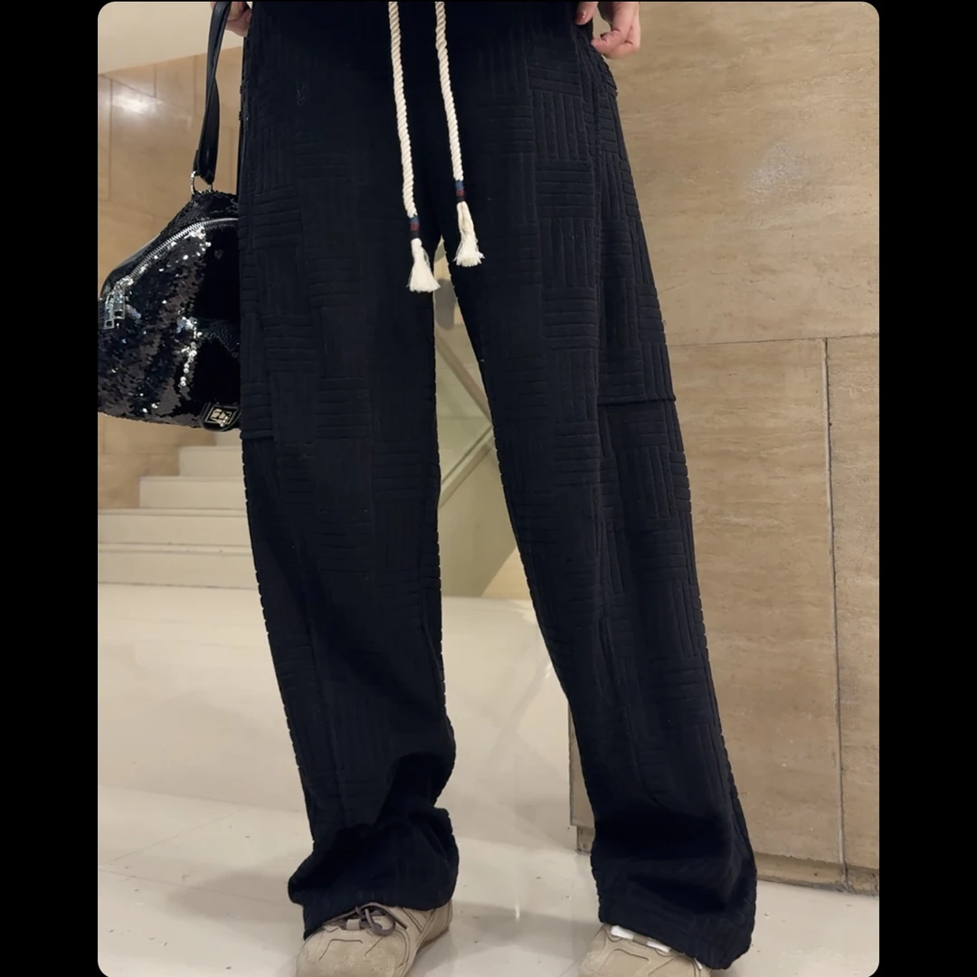 BETTER JOELAY-【青花入梦】百搭宽松休闲时尚裤经典居家风KKH2066