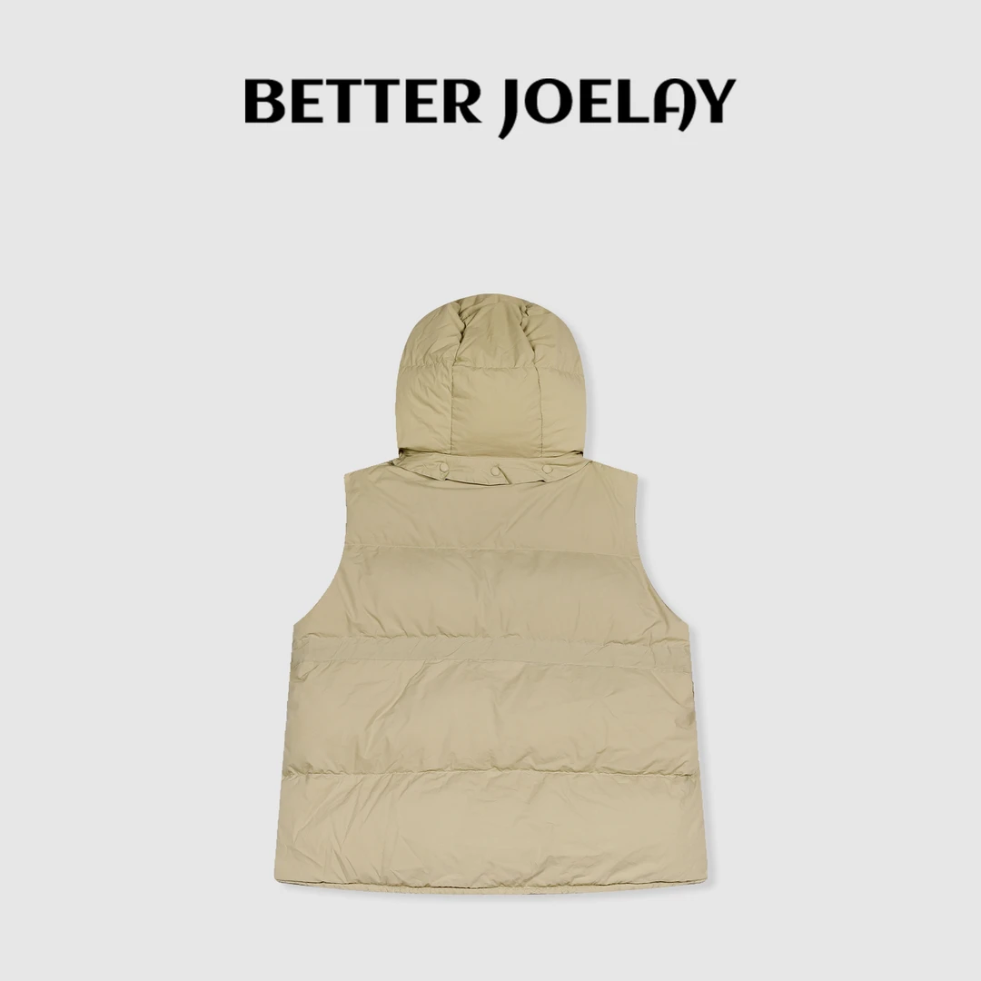 周明星 -【抹茶奶冻】Z6524款羽绒马甲时尚白鸭绒韩版百搭秋冬宽松