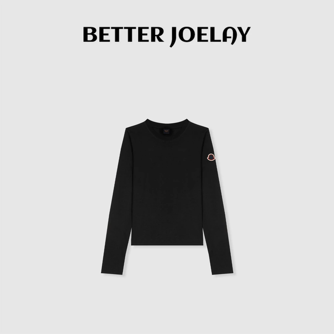 （直播）BETTERJOELAY-【纯色徽章】时尚洋气减龄长袖百搭舒适KH1021