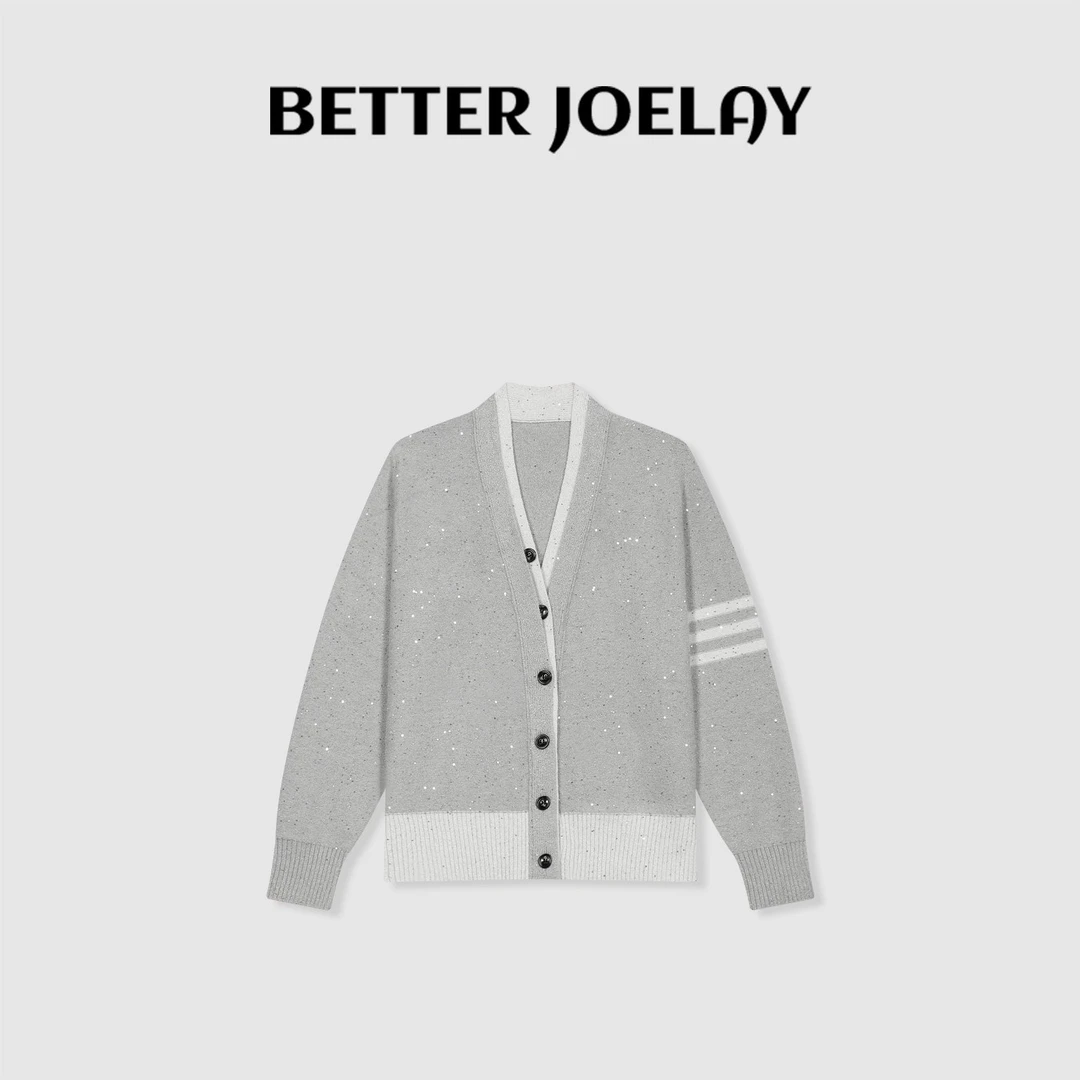 BETTER JOELAY-【浪漫诗集】时尚针织宽松开衫毛衣舒适洋气WS92200