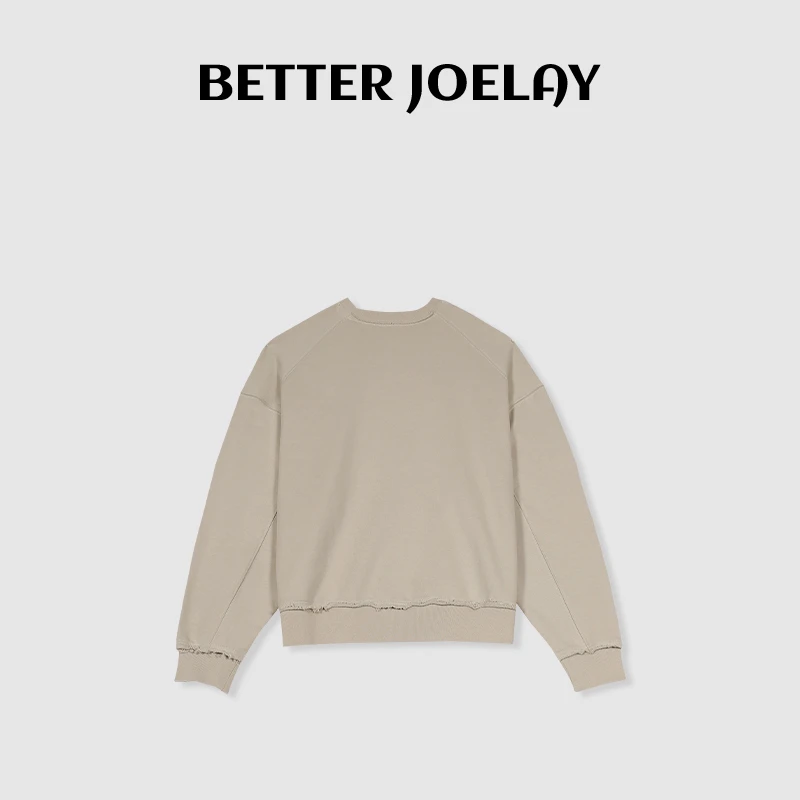 周明星 -【三色破坏】时尚高端圆领卫衣宽松慵懒风休闲百搭RM1029