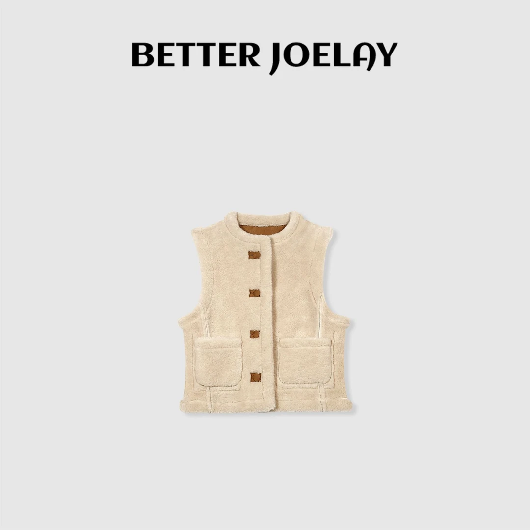 BETTER JOELAY-【冬日白鸽】时尚秋冬双面马甲百搭简约通勤风Z0581
