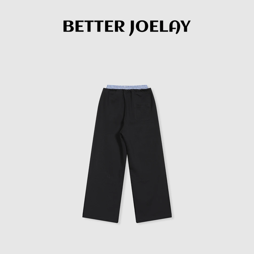 （直播）BETTER JOELAY-【棠梨下】百搭宽松休闲裤经典垂感长裤ZZ3678