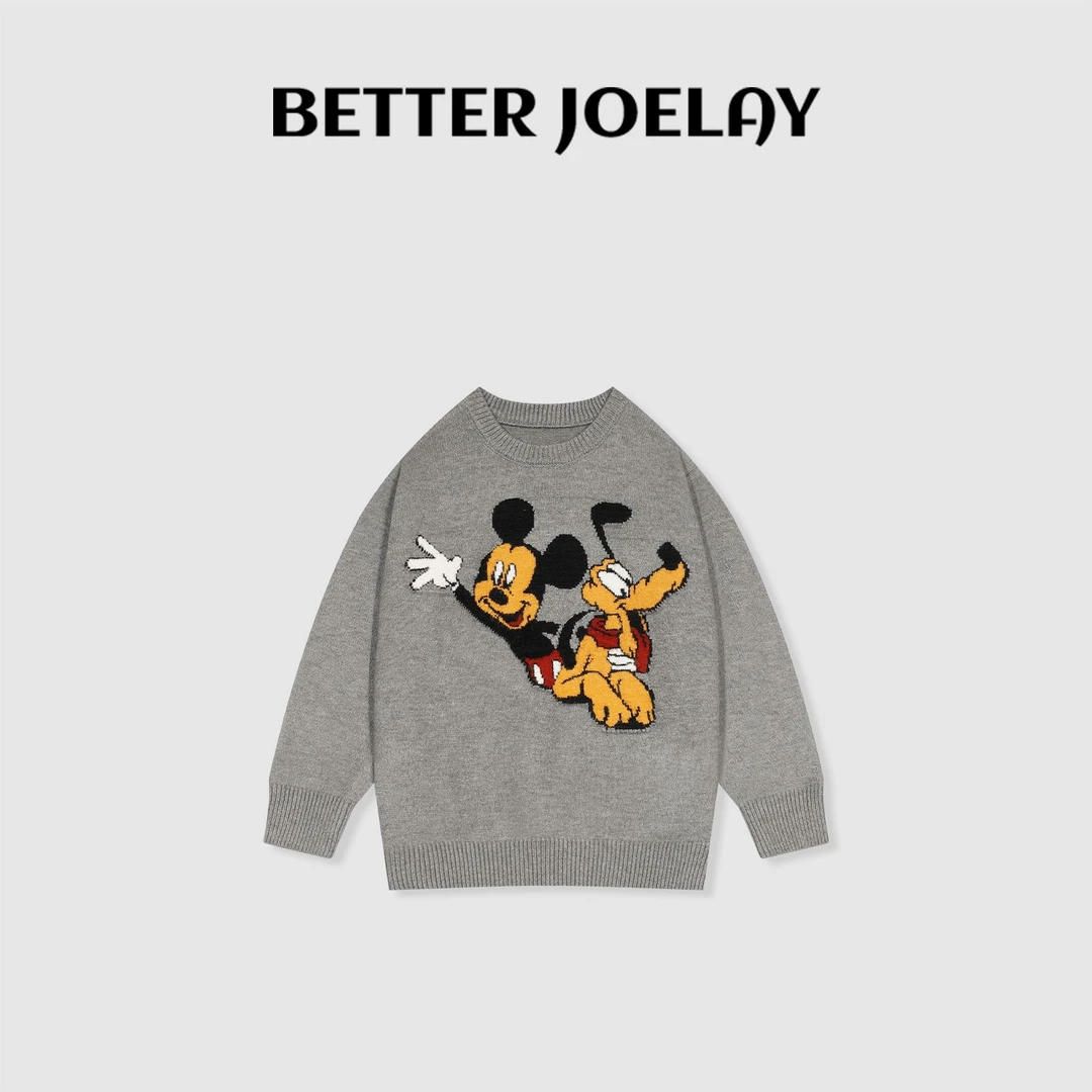 周明星-【米奇的玩伴】Z9199款针织毛衣套头卡通百搭洋气慵懒风韩版