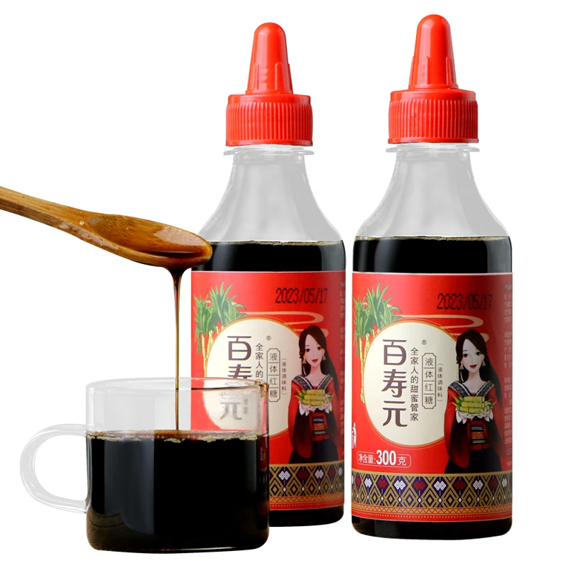 百寿元液体红糖浆水速溶方便调味品奶茶冰凉粉沙拉甜品伴侣古法