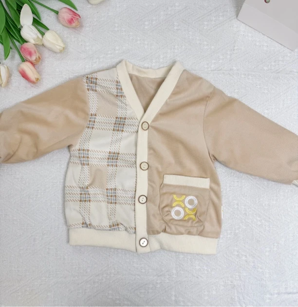 儿童外套男女宝双层开衫外套