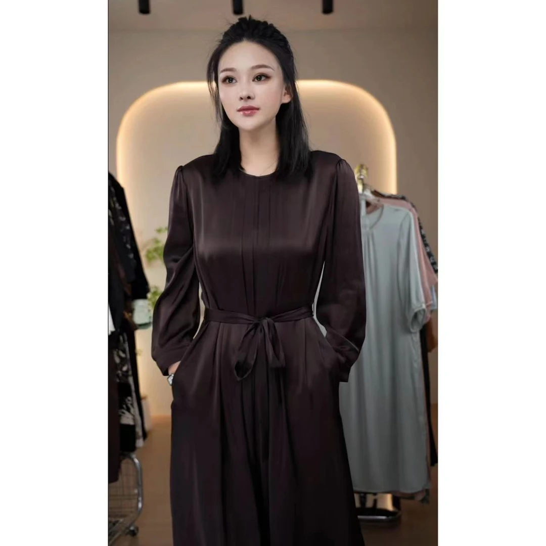 【佳润服饰】2024新款秋季桑蚕丝连衣裙82498826