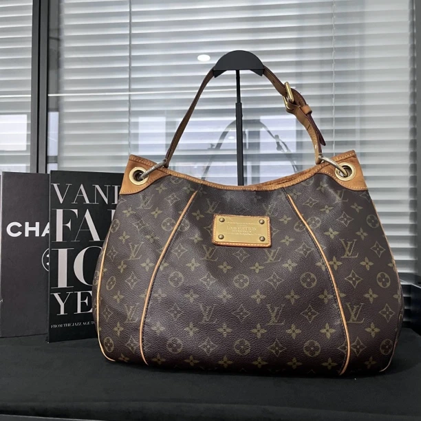 90新 LouisVuitton/路易威登 经典老花单肩腋下南瓜包