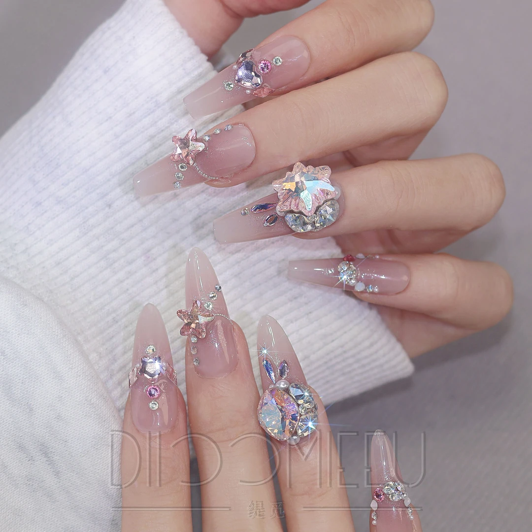 【七夕2.0】缇觅轻奢精致雪花钻全华子钻纯手工可拆卸式穿戴甲