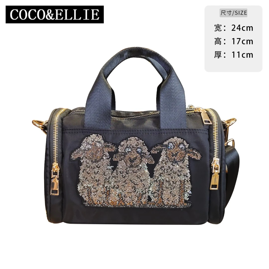 【枕头包】三只羊图案手提包单肩斜挎女包