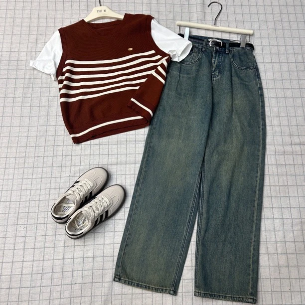 25105女装韩版时尚百搭牛仔裤