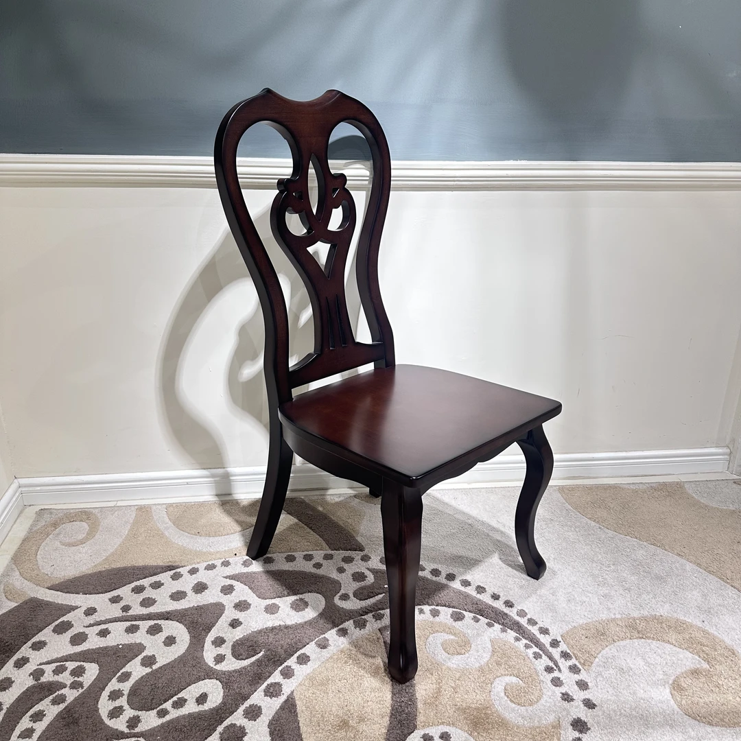 【品牌代工】庄园卡佩KP706纯原木餐椅全实木餐椅楸木环保家具