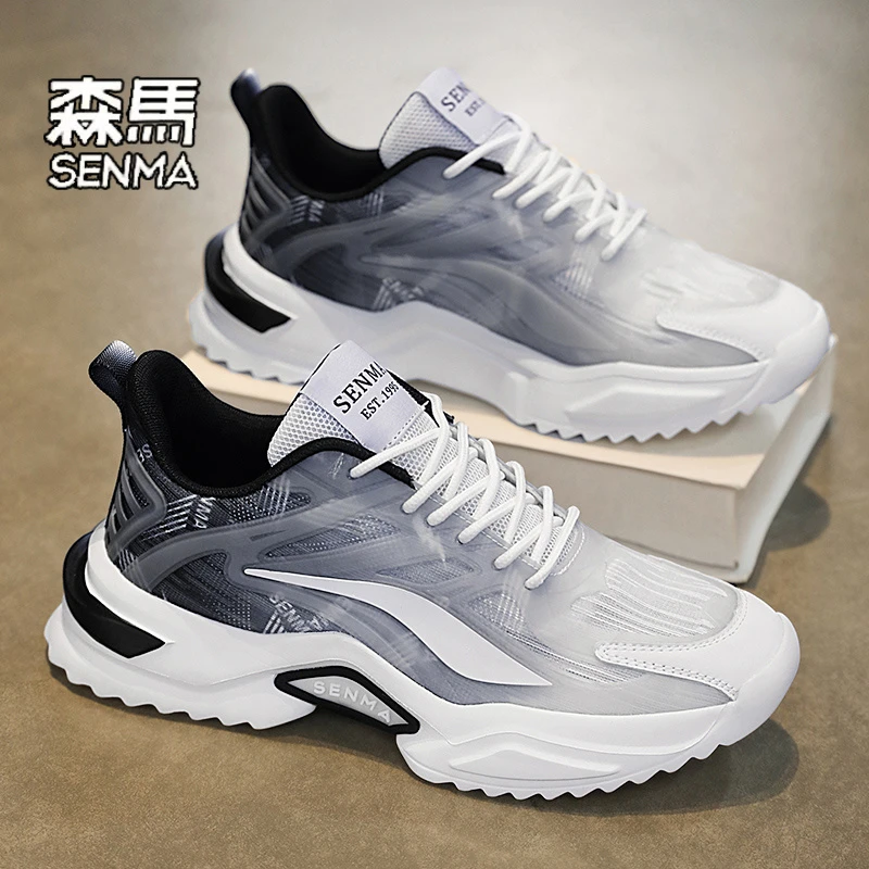 森马男鞋秋季学生青少年休闲防滑运动鞋薄款网红百搭增高老爹潮鞋