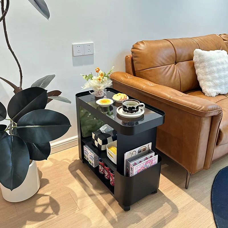 现代简约沙发边几侧边柜客厅移动收纳置物架床头柜沙发边柜侧边柜