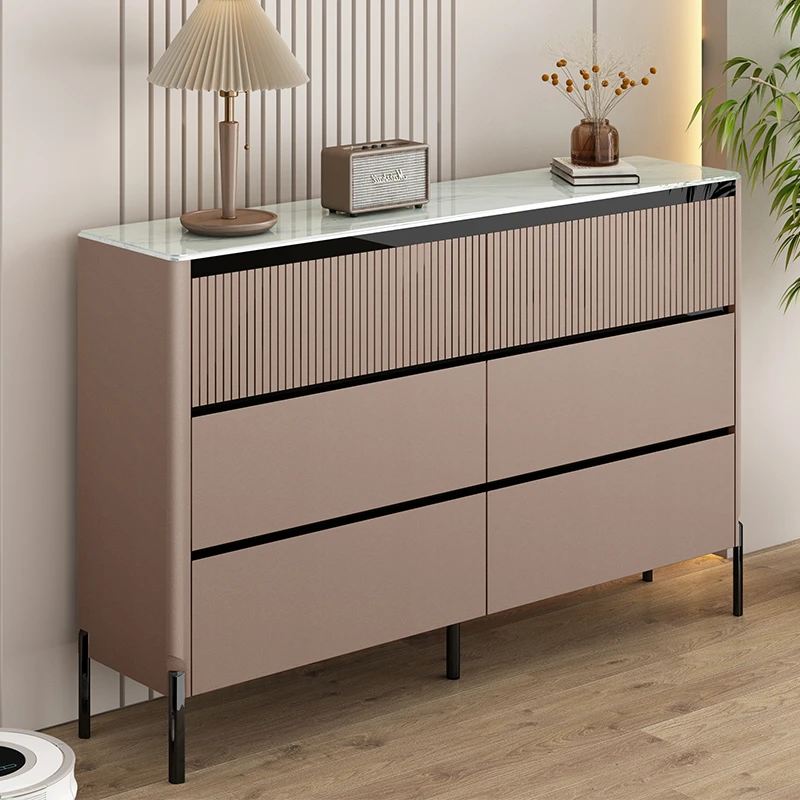 最新款斗柜金属烤漆高档卧室斗柜家用客厅北欧轻奢大容量门厅玄关