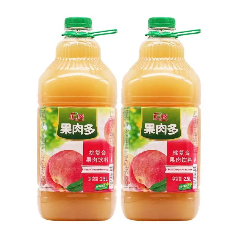 汇源果汁2.5L 桃橙山楂猕猴桃果肉饮料婚宴聚会家庭装日期新鲜