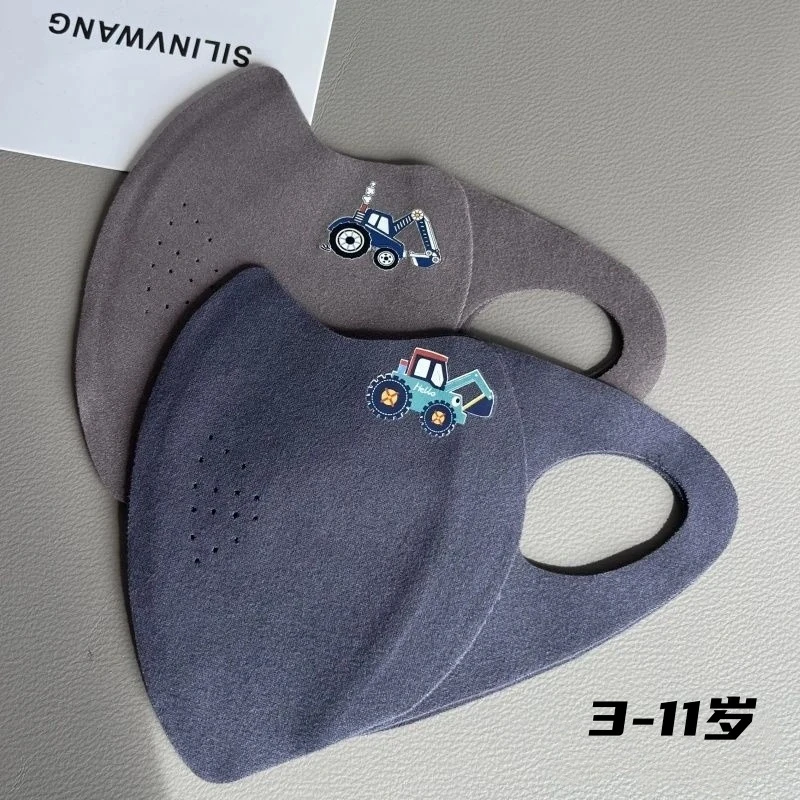 儿童保暖秋冬季男童防寒防风透气无痕卡通小学生面罩水洗防晒口罩