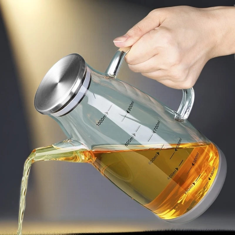 2025新款装油瓶油壶厨房专用家用不挂油新款油罐厨房用品大号油壶